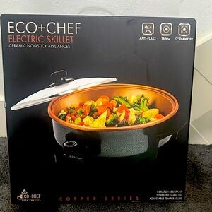 Copper Electric Skillet